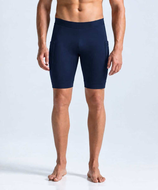Pantaloneta de Running Azul Hombre
