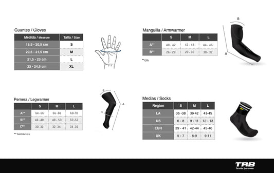 Guantes Ciclismo TRB Pro LRG