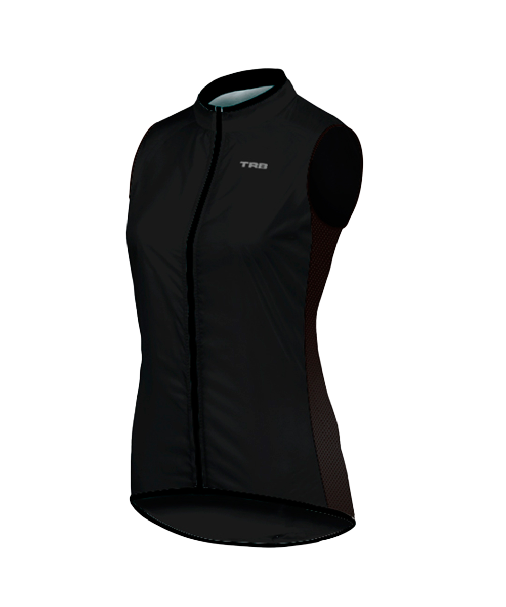 Chaleco ciclismo Force Black Mujer