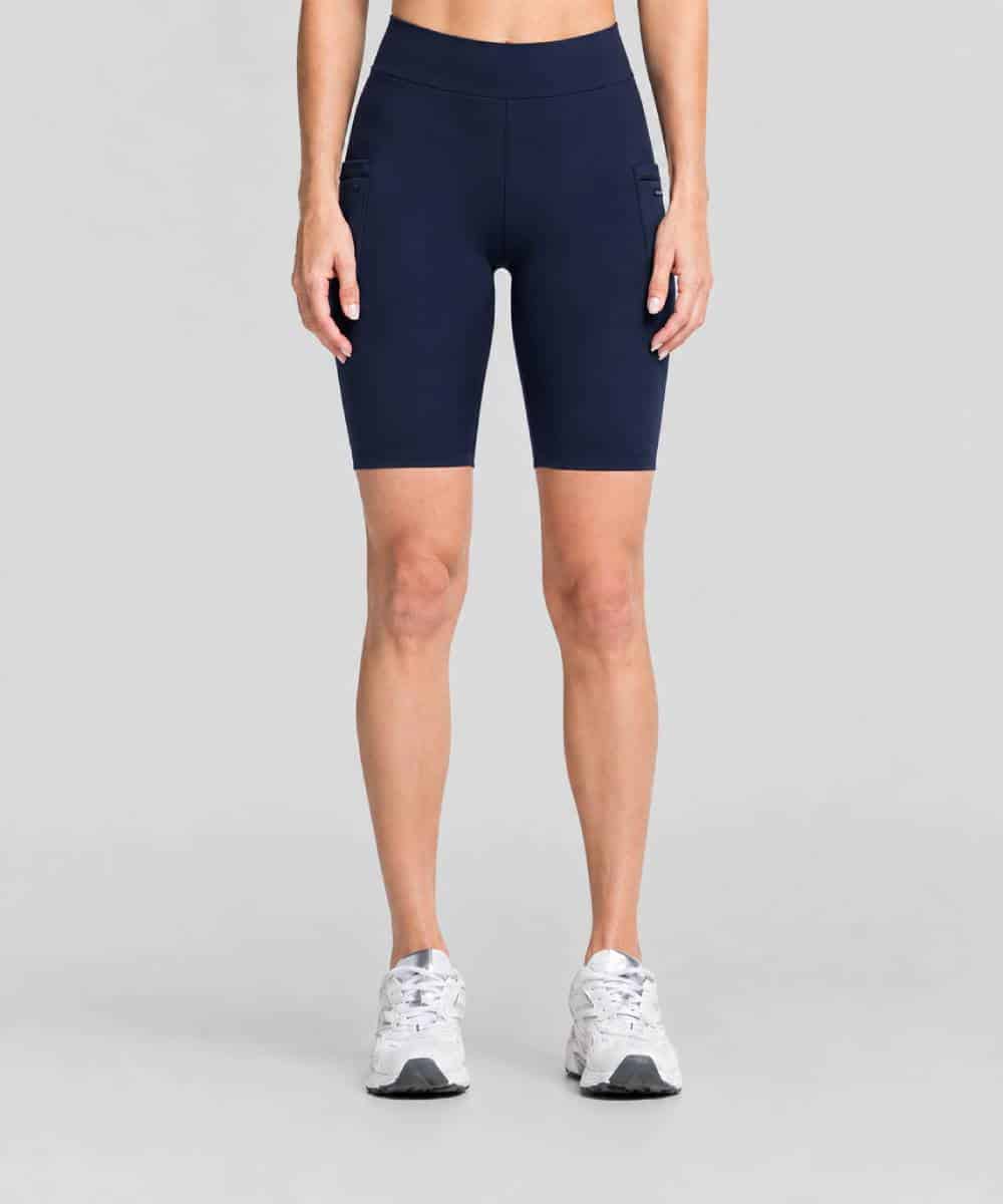 Pantaloneta de Running Azul Mujer
