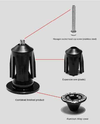 Tapones de seguridad para manubrio Enlee